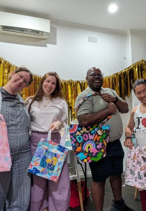 Textiles class in Oakleigh South