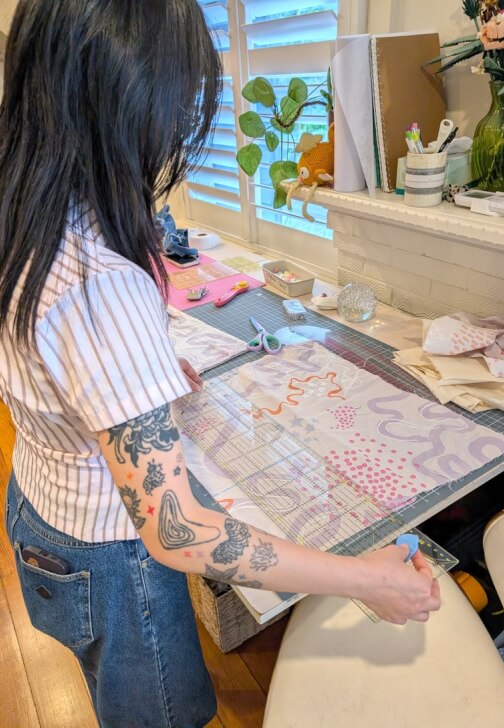 Textiles class in Oakleigh South with Lucy macht