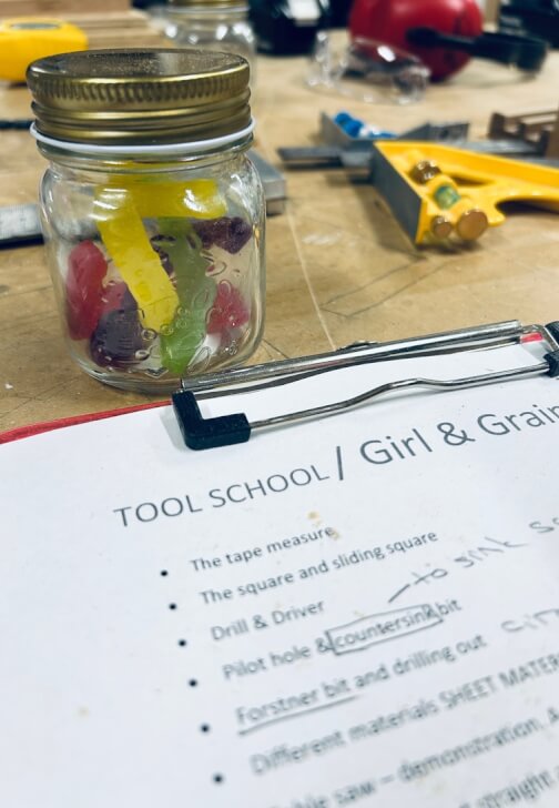 Woodworking class in Frenchs Forest with Girl and Grain