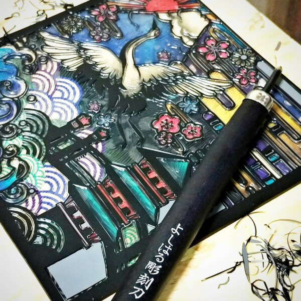 Print Making class by Hanabi