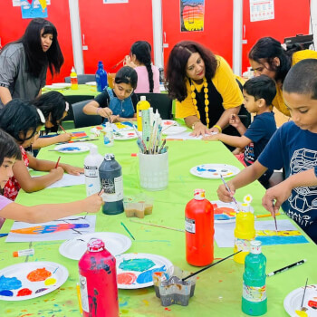 Rainbow Art Class