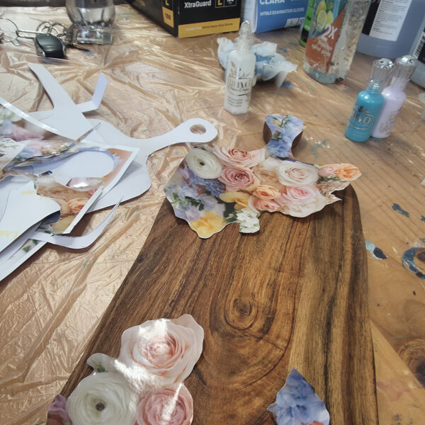 Bespoke Board Art, Custom Imagery and Resin Board Class review by Angela Abussi - Brisbane