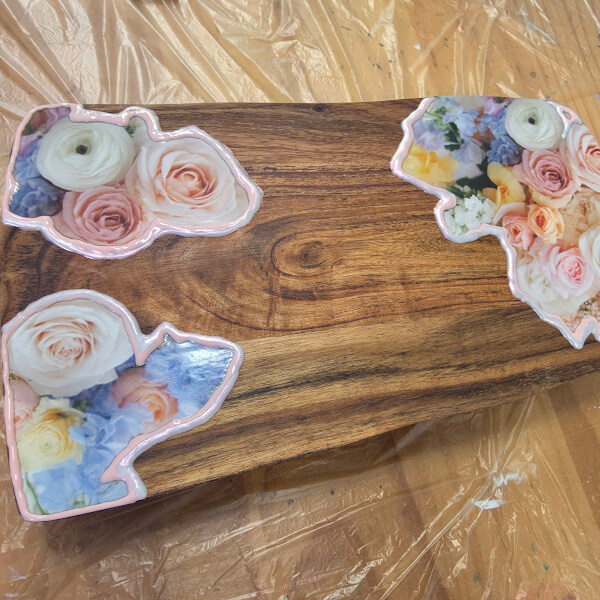 Bespoke Board Art, Custom Imagery and Resin Board Class review by Angela Abussi - Brisbane