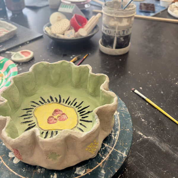 Clay and Sip Class review by Lisa Madden - Newcastle