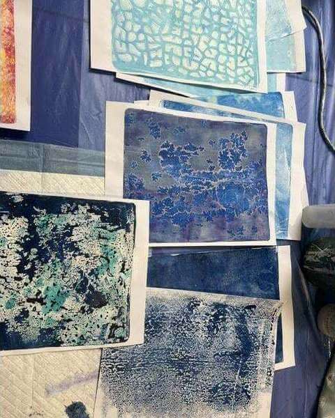 Collage 'Bloom' Workshop with Multi-media Printed Papers review by Joanna Benhamou - Melbourne