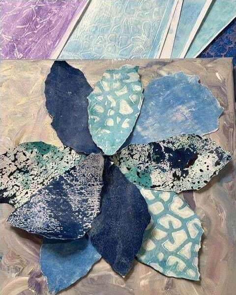 Collage 'Bloom' Workshop with Multi-media Printed Papers review by Joanna Benhamou - Melbourne