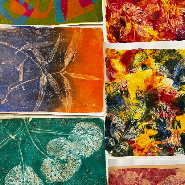 Gelli Printing Workshop: Nature and Patterns review by Julia Fahey - Melbourne