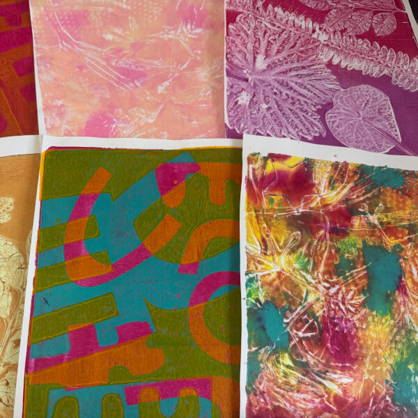 Gelli Printing Workshop: Nature and Patterns review by Mary Lam - Melbourne