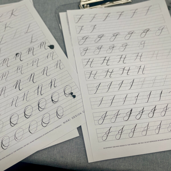 Introduction to Modern Calligraphy Class review by Donna McGann - Sydney
