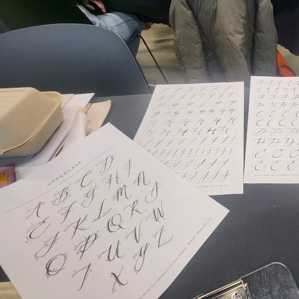 Introduction to Modern Calligraphy Class review by Elle Chen - Sydney
