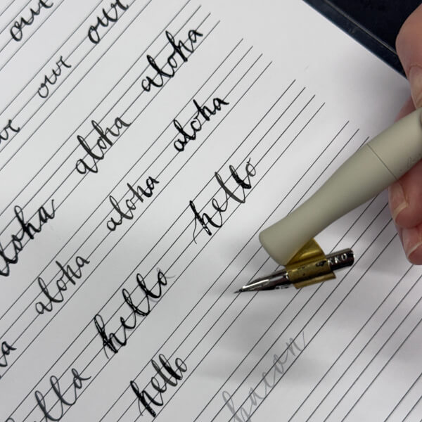 Introduction to Modern Calligraphy Class review by Rachel McEwen - Sydney