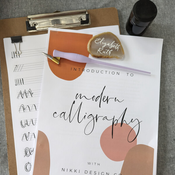Introduction to Modern Calligraphy Class review by Elizabeth Ross-Ward - Sydney