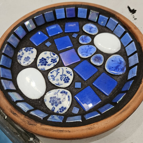 Mosaic Bee Bath Workshop review by Catriona Matheson - Brisbane