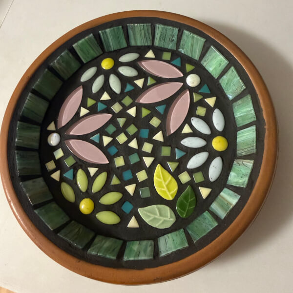 Mosaic Bee Bath Workshop review by Sharon Powell - Brisbane