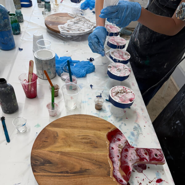 Resin Art Class: Cheeseboard and Coasters review by Alastair - Sydney