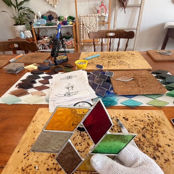 Stained Glass Suncatcher Making Class review by Christine Aukusitino - Sydney
