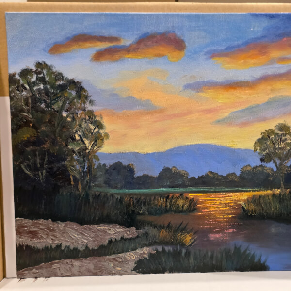 Traditional Australian Landscape Class in Oils and Acrylics review by Siobhan Minney - Sydney