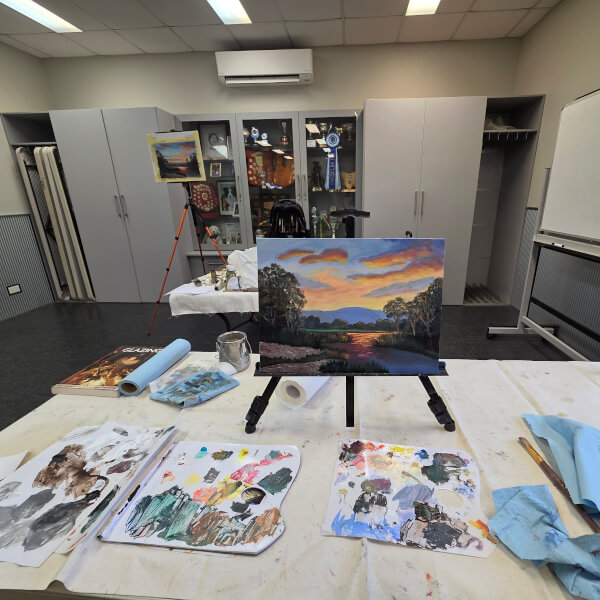 Traditional Australian Landscape Class in Oils and Acrylics review by Siobhan Minney - Sydney