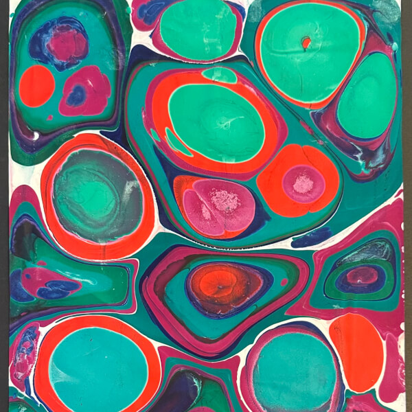 Water Marbling Workshop review by Siobhan Byford - Melbourne