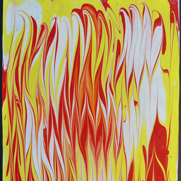 Water Marbling Workshop review by Siobhan Byford - Melbourne